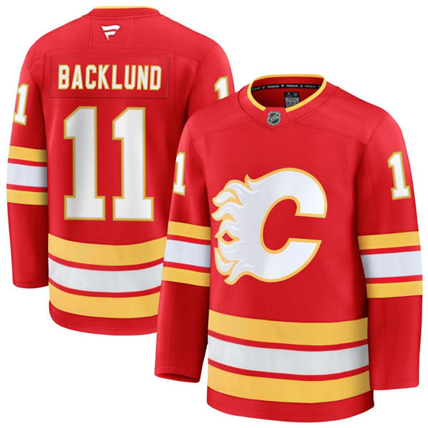 Youth Calgary Flames #11 Mikael Backlund Red Home Jersey